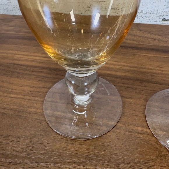 Venini Vittorio Zecchin Veronese vases Lot of 2 6" Tall Italian Hand Blown Glass - Picture 3 of 6